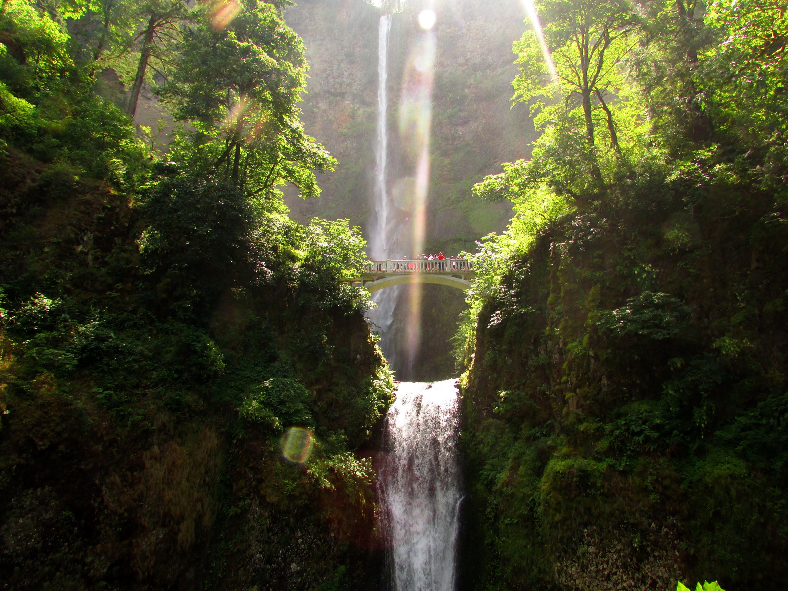 The Waterfall Closeup of Multnomah Falls